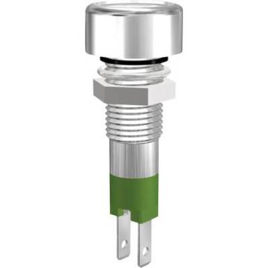 LED-es jelzőlámpa, fröccsenő víztől védett, IP67, zöld, 24V LED-es jelzőlámpa, fröccsenő víztől védett, IP67, zöld, 24V