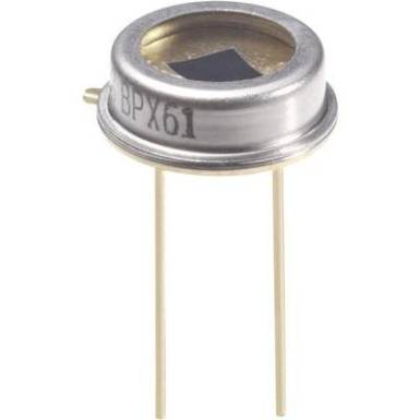 PIN fotodióda TO 39 házzal Sugárzási szög ±55 ° 400 - 1100 nm Osram Components BPX 61 PIN fotodióda TO 39 házzal Sugárzási szög ±55 ° 400 - 1100 nm Osram Components BPX 61