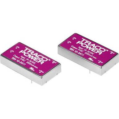 DC/DC átalakító, 10 W, bemeneti szűrő, bemenet: 9 - 18 V/DC, kimenet: ±15 V/DC ±330 mA 10 W, TracoPower TEN 10-1223 DC/DC átalakító, 10 W, bemeneti szűrő, bemenet: 9 - 18 V/DC, kimenet: ±15 V/DC ±330 mA 10 W, TracoPower TEN 10-1223