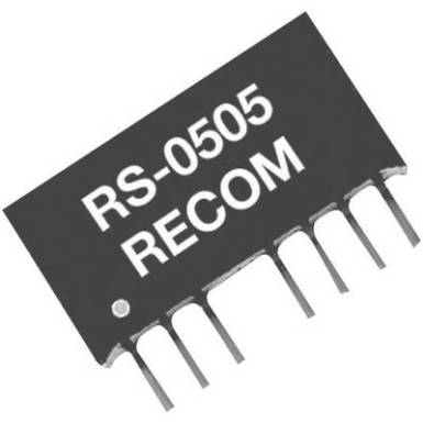 2 W-os DC/DC átalakító, RS sorozat, bemenet: 18 - 36 V/DC, kimenet: ±5 V/DC ±200 mA 2 W, Recom International RS-2405D 2 W-os DC/DC átalakító, RS sorozat, bemenet: 18 - 36 V/DC, kimenet: ±5 V/DC ±200 mA 2 W, Recom International RS-2405D