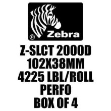 Z-SLCT 2000D 102X38MM 4225 LBL/ROLL PERFO BOX OF 4