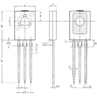 Tranzisztor BD135 STM Tranzisztor BD135 STM