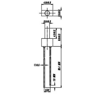 LED 2MM, sárga, 103UYD/S530-A3 LED 2MM, sárga, 103UYD/S530-A3
