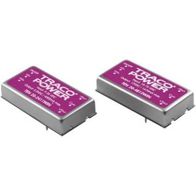 DC/DC átalakító, TEN 20 sorozat, bemenet: 9 - 36 V/DC, kimenet: 5 V/DC 4000 mA 20 W, TracoPower TEN 20-2411WIN DC/DC átalakító, TEN 20 sorozat, bemenet: 9 - 36 V/DC, kimenet: 5 V/DC 4000 mA 20 W, TracoPower TEN 20-2411WIN