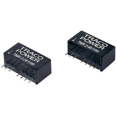 DC/DC átalakító, TMR 2WI, 2 Watt, bemenet: 9 - 36 V/DC, kimenet: 12 V/DC 165 mA 2 W, TracoPower TMR 2-2412WI DC/DC átalakító, TMR 2WI, 2 Watt, bemenet: 9 - 36 V/DC, kimenet: 12 V/DC 165 mA 2 W, TracoPower TMR 2-2412WI