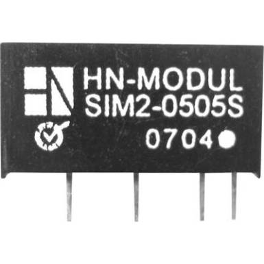 DC/DC átalakító, 2 W, SIM2 SIL7 sorozat, bemenet: 12 V, kimenet: ±12 V ±82 mA 2 W, HN Power SIM2-1212D-SIL7 DC/DC átalakító, 2 W, SIM2 SIL7 sorozat, bemenet: 12 V, kimenet: ±12 V ±82 mA 2 W, HN Power SIM2-1212D-SIL7