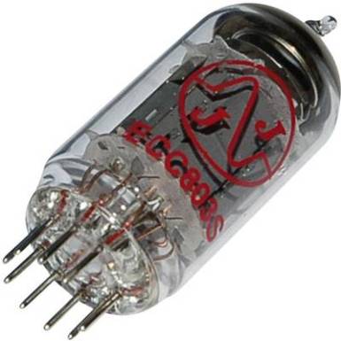 Elektroncső ECC 803 s = E 83 CC, pólusszám 9, novál foglalat, NF kettős trióda Elektroncső ECC 803 s = E 83 CC, pólusszám 9, novál foglalat, NF kettős trióda