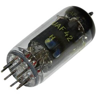 Elektroncső UAF 42 = 12 S 7, pólusszám 8, Rimlock foglalat, Dióda pentóda Elektroncső UAF 42 = 12 S 7, pólusszám 8, Rimlock foglalat, Dióda pentóda