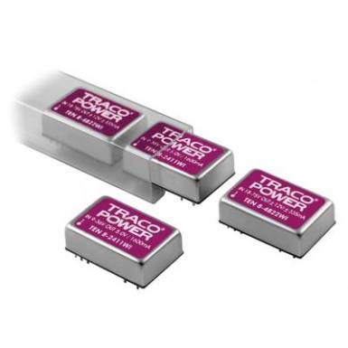 DC/DC átalakító, 8 Watt, 4:1 bemenet, bemenet: 9 - 36 V/DC, kimenet: 3,3 V/DC 2000 mA 8 W, TracoPower TEN 8-2410WI DC/DC átalakító, 8 Watt, 4:1 bemenet, bemenet: 9 - 36 V/DC, kimenet: 3,3 V/DC 2000 mA 8 W, TracoPower TEN 8-2410WI
