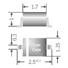 Univerz&aacute;lis szil&iacute;cium di&oacute;da, 1 N 4148, h&aacute;z t&iacute;pus: SOD-323F, I(F) 150 mA, z&aacute;r&oacute;fesz&uuml;lts&eacute;g: U(R) 75 V, Diotec 1N4148WS