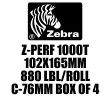 Z-PERF 1000T 102X165MM 880 LBL/ROLL C-76MM BOX OF 4