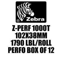 Z-PERF 1000T 102X38MM 1790 LBL/ROLL PERFO BOX OF 12