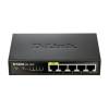 D-Link DES-1005P 5-Port Fast Ethernet PoE Desktop Switch - Compatible with 100BASE-TX IEEE 802.3, 802.3u, 802.3az and IEEE 802.3af 15.4W on Port 1 - Connect Power Over Ethernet (PoE) devices and expand your Network DES-1005P/E