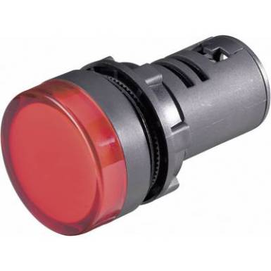 LED-es jelzőlámpa figyelmeztetéssel 22X64mm piros 230V LED-es jelzőlámpa figyelmeztetéssel 22X64mm piros 230V