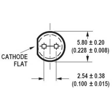 LED 5MM, kék, HLMP-CB35-RU0DD LED 5MM, kék, HLMP-CB35-RU0DD