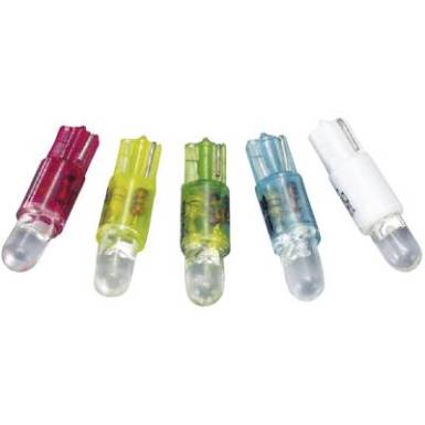 LED izzó, W2 x 4,6 d, 12 V, sárga, T5 Wedge Base Lamp (Dome), Barthelme 70112232 LED izzó, W2 x 4,6 d, 12 V, sárga, T5 Wedge Base Lamp (Dome), Barthelme 70112232