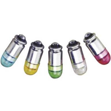 LED izz&oacute;, S4s, 24-28 V, feh&eacute;r, T5.8MG Single Midget Grooved Base Lamp, Barthelme 70112452