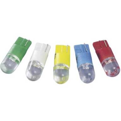 LED izz&oacute;, W2,1x9,5d, 12 V, feh&eacute;r, T10 Wedge Base Lamp (Dome), Barthelme 70113024