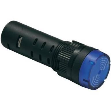 LED Pilot Light 16 mm, villogó/hangjelzést adó, 12 V, kék, Barthelme 58931214 LED Pilot Light 16 mm, villogó/hangjelzést adó, 12 V, kék, Barthelme 58931214