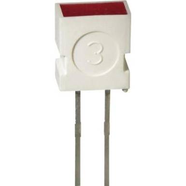 Lapos LED piros 6,3x3,65mm Lapos LED piros 6,3x3,65mm