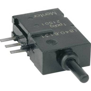 FEL nyomógomb THT 60 V/AC/DC 0,5 A, 1 x be/(be), Mentor 1840.6131 FEL nyomógomb THT 60 V/AC/DC 0,5 A, 1 x be/(be), Mentor 1840.6131