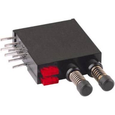 Nyomókapcsoló 2 x ki/(be), 60 V/0,5 A, jelző LED-del, Mentor 1871.2231 Nyomókapcsoló 2 x ki/(be), 60 V/0,5 A, jelző LED-del, Mentor 1871.2231