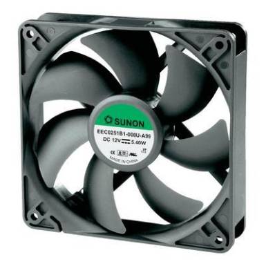 Axiális ventilátor (ipari), 12 V/DC 183.83 m³/h 120 x 120 x 25 mm Sunon EEC0251B1-000U-A99 Axiális ventilátor (ipari), 12 V/DC 183.83 m³/h 120 x 120 x 25 mm Sunon EEC0251B1-000U-A99