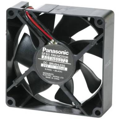 Axiális ventilátor (ipari), 12 V/DC 40.8 m³/h 80 x 80 x 25 mm Panasonic ASFN84391 Axiális ventilátor (ipari), 12 V/DC 40.8 m³/h 80 x 80 x 25 mm Panasonic ASFN84391