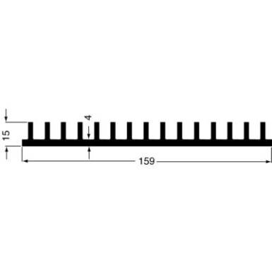 Hű,tő,borda 159x15x200mm Hű,tő,borda 159x15x200mm
