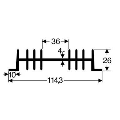 Hű,tő,borda 111x26x100mm Hű,tő,borda 111x26x100mm