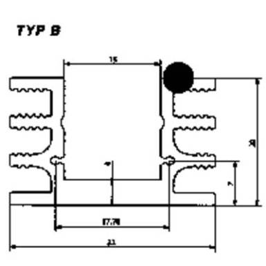 Hű,tő,borda 50x32x20mm Hű,tő,borda 50x32x20mm