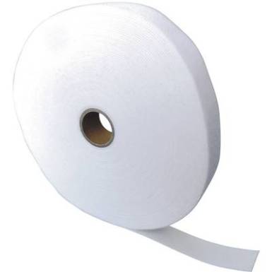 Tépőzár szalag bolyhos és horgos fél, 25 m x 15 mm, fehér, Fastech ETN 25 Tépőzár szalag bolyhos és horgos fél, 25 m x 15 mm, fehér, Fastech ETN 25