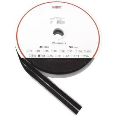 Öntapadó tépőzár szalag, 25 m x 10 mm, fekete, Fastech SBS 1 pár Öntapadó tépőzár szalag, 25 m x 10 mm, fekete, Fastech SBS 1 pár
