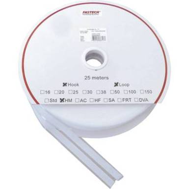 Öntapadó tépőzár szalag, 25 m x 10 mm, fehér, Fastech SBS 1 pár Öntapadó tépőzár szalag, 25 m x 10 mm, fehér, Fastech SBS 1 pár