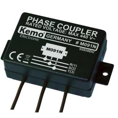 Fáziscsatoló modul Powerline termékekhez, 110 - 440 V/AC, KEMO M091N Fáziscsatoló modul Powerline termékekhez, 110 - 440 V/AC, KEMO M091N