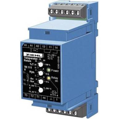 Elektronikus hőmérséklet korlátozó és szabályozó 24-240V DC/AC PT100-as érzékelőhöz TR 111VT Ziehl 224107.CO Elektronikus hőmérséklet korlátozó és szabályozó 24-240V DC/AC PT100-as érzékelőhöz TR 111VT Ziehl 224107.CO