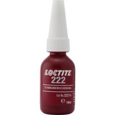 Csavarrögzítő, menetragasztó 10 ml LOCTITE® 222 267358 Csavarrögzítő, menetragasztó 10 ml LOCTITE® 222 267358