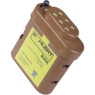 Kahlert Licht Elemtartó doboz csatlakozó hüvelyekkel 4,5 V/DC 60897 Kahlert Licht Elemtartó doboz csatlakozó hüvelyekkel 4,5 V/DC 60897