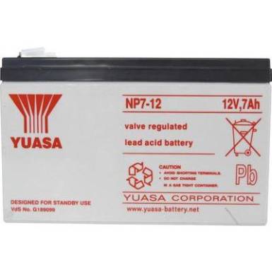 YUASA zsel&eacute;s akkumul&aacute;tor, 12 V 7 Ah