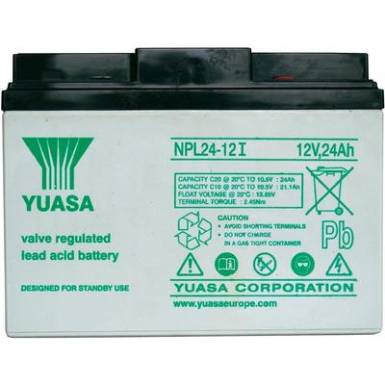 YUASA zsel&eacute;s akkumul&aacute;tor, 12 V 24 Ah, 10 &eacute;v