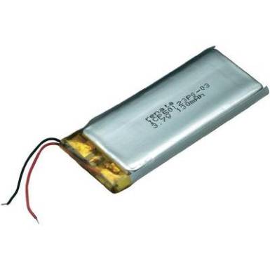 Renata lítium-polimer akku 3,7 V, 130 mAh, 31,5 x 12,5 x 5,4 mm, ICP50123PS Renata lítium-polimer akku 3,7 V, 130 mAh, 31,5 x 12,5 x 5,4 mm, ICP50123PS