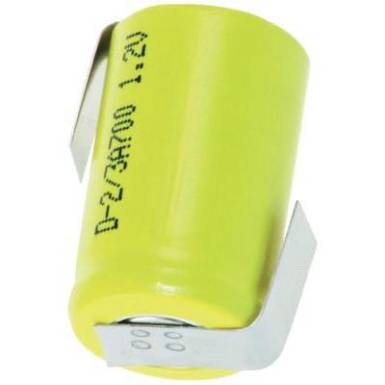 2/3 A NiCd forrf&uuml;les akkumul&aacute;tor 1.2 V 670 mAh 17 mm x 28 mm Mexcel 125907