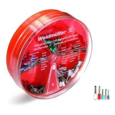 Érvéghüvely készlet, 0.14 mm² 0.75 mm² Szürke, Világoskék, Türkiz, Narancs, Fehér Weidmüller 9025410000 150 Parts Érvéghüvely készlet, 0.14 mm² 0.75 mm² Szürke, Világoskék, Türkiz, Narancs, Fehér Weidmüller 9025410000 150 Parts