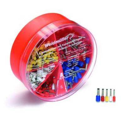 Érvéghüvely készlet, 0.5 mm² 2.5 mm² Fehér, Szürke, Piros, Fekete, Kék Weidmüller 9025430000 400 Parts Érvéghüvely készlet, 0.5 mm² 2.5 mm² Fehér, Szürke, Piros, Fekete, Kék Weidmüller 9025430000 400 Parts