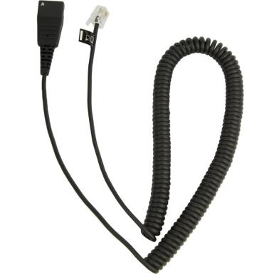 CABLE W/ QD TO RJ10 PLUG SPIRAL CALLMASTER V VI 0.5-2M/PLX A22 CABLE W/ QD TO RJ10 PLUG SPIRAL CALLMASTER V VI 0.5-2M/PLX A22