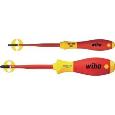 VDE egyenes-/Xeno csavarhúzó készlet, 2 részes, Wiha SoftFinish electric slimFix 36333 VDE egyenes-/Xeno csavarhúzó készlet, 2 részes, Wiha SoftFinish electric slimFix 36333
