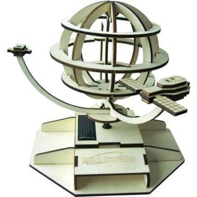 Napelemes szatellit építőkészlet (fa), Sol Expert 26780 Napelemes szatellit építőkészlet (fa), Sol Expert 26780