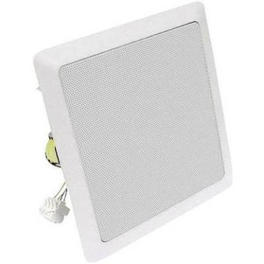 Mennyezetbe, falba építhető PA hangszóró, fehér színben 220 mm Visaton DL 18/2SQ ELA Mennyezetbe, falba építhető PA hangszóró, fehér színben 220 mm Visaton DL 18/2SQ ELA