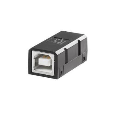 USB 2.0 adapter, 1 x USB 2.0 alj B &ndash; 1 x USB 2.0 alj B, fekete, Weidm&uuml;ller 1131380000