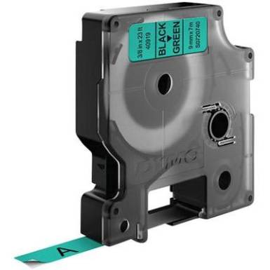 DYMO feliratozószalag D1, 9mm, zöld/fekete, S0720740 DYMO feliratozószalag D1, 9mm, zöld/fekete, S0720740